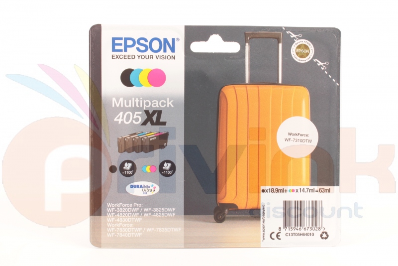 Epson - Cartouche d'encre EPSON Pack 405 Valise 4 couleurs